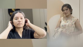 SOFT & DEWY NUDE PINK MAKEUP TUTORIAL | CLASSY & SIMPLE DRUGSTORE GLAM #heenaz_beauty_salon screenshot 3