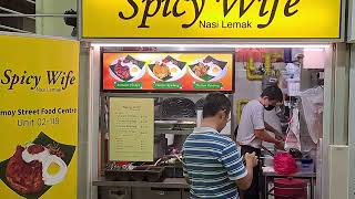 Great Value! Spicy Wife Nasi Lemak - Amoy Street Food Centre