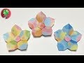 【折り紙の花】1枚で可愛い「5枚花びら」の花の折り方/ fukuoriroom