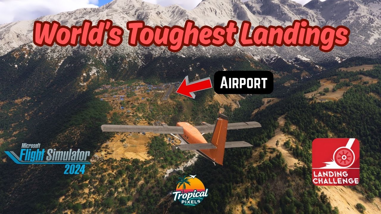 Shortest Runway In the World, Can We Land on it?  Insane cross-wind landing challenges | MSFS2024