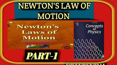 HC VERMA, CHAPTER-5, NEWTON