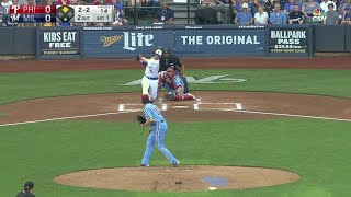 PHI@MIL: Nola strikes out Shaw to end the 1st inning