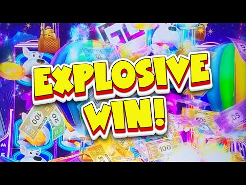 Shocking HUGE Win on Monopoly Balloon Cash!