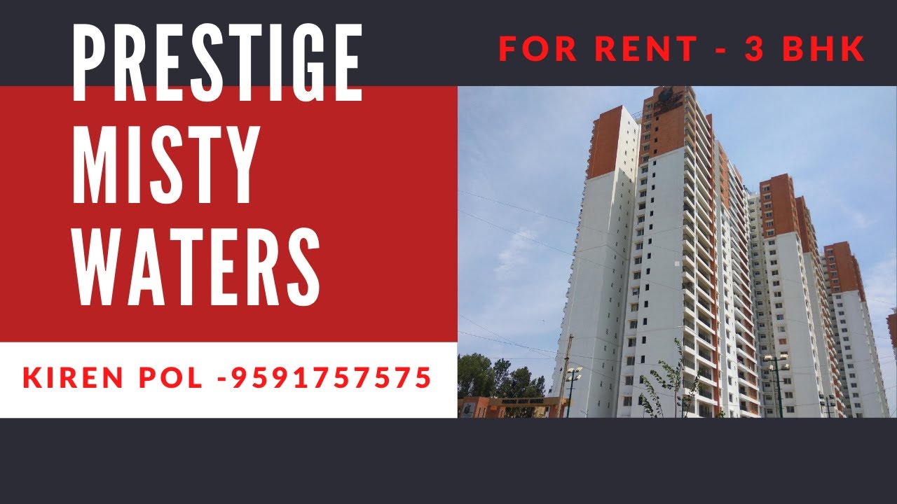 3 BHK Flat For RENT In PRESTIGE MISTY WATERS , HEBBAL, BANGALORE 