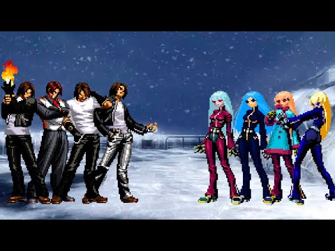 KOF Mugen Kyo Kusanagi Team Vs Kula Diamond Team