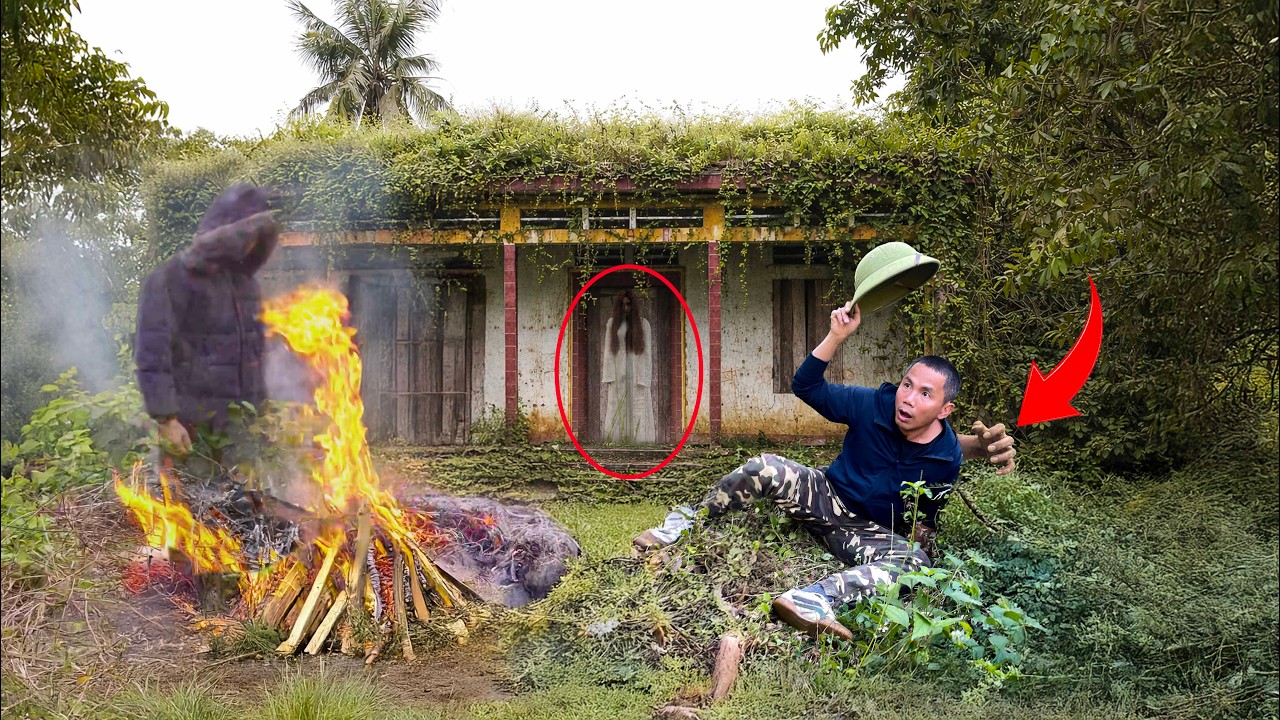 The ghostly hand in the abandoned house - As soon as the flame was lit, 