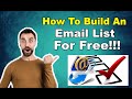 How To Build An Email List For Free (0 To 10,000+ Email List)