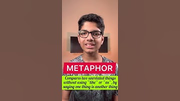 What is a Metaphor | Literary devices GCSE | English Grammar | Metaphors for kids #shorts #Lessonade