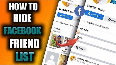 How To Hide Facebook Friends List (Easy) On Mobile (Android or iPhone)
