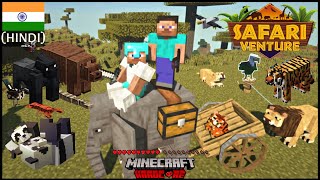 I SURVIVED 200 DAYS IN SAFARI WORLD in Minecraft And Here's What Happened(PART-3)| MINECRAFT (हिंदी) screenshot 4