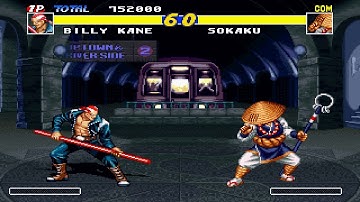 Real Bout Garou Densetsu [PS1] - play as Billy Kane