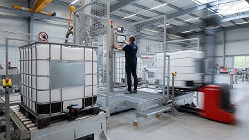 IBC filling with W&M approved SysTec weighing indicator