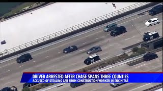 Driver Arrested After Chase Spans Three Counties