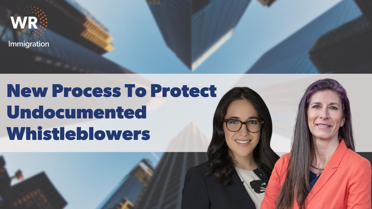 Webinar: New Process To Protect Undocumented Whistleblowers - YouTube