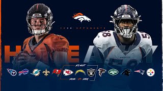 Broncos 2020 Schedule Breakdown