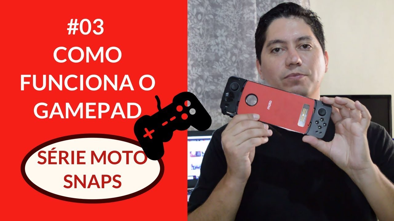 Motorola Moto Snap Gamepad Preto Controle Jogos Linha Z - Motorola