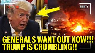 Trump PANICS as US Generals WANT OUT OF WAR!!!