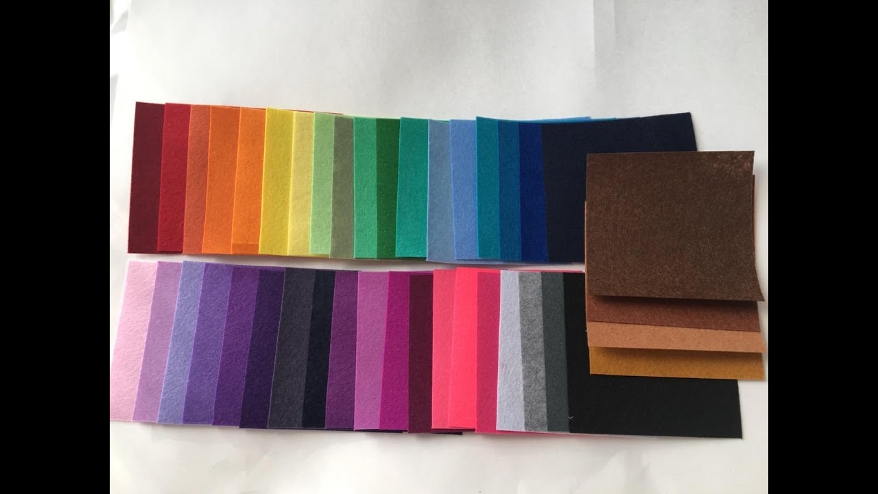 Felt Fabric Misscrafts 42pcs 6" x 6" (15x15cm) 1mm Thick Soild Felt Nonwoven Fabric Sheet Pac Review