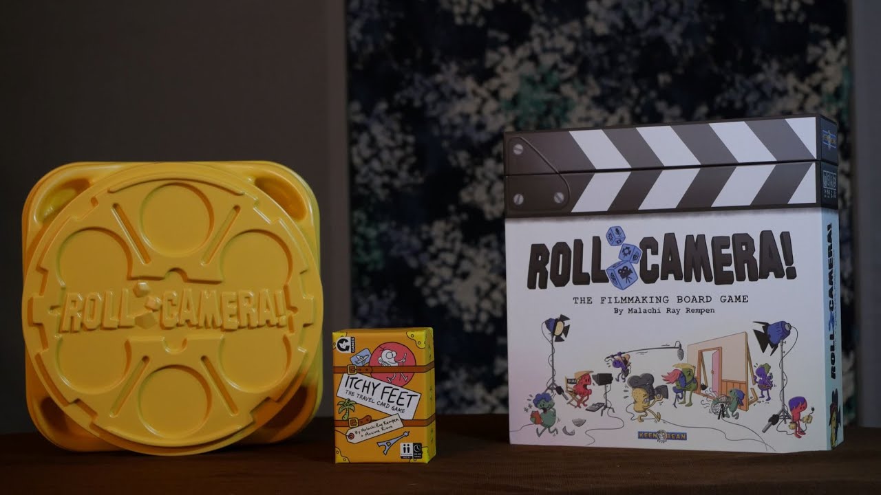 Roll Camera the Filmmaking Board Game & Itchy Feet unboxing
