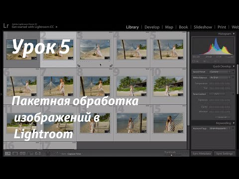 Урок 5.  Пакетная обработка в Lightroom