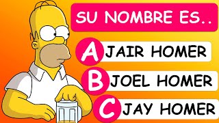 ¿CUÁNTO SABES DE LOS SIMPSON? 🤔🧠🧐 Trivia Los Simpson  ✅