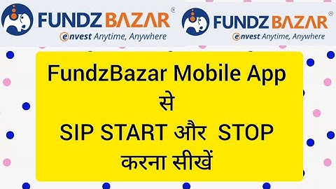 SIP START और STOP करना सीखें #fundzbazar #sip#mutualfund #investmentplan #best #money #