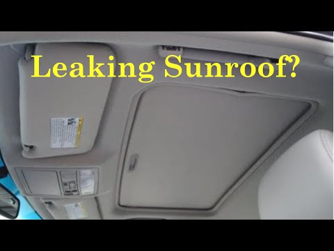 Toyota Camry sunroof drain clear - YouTube