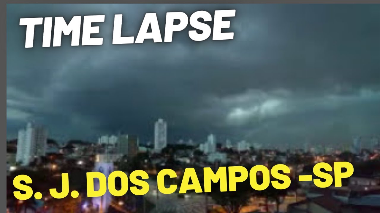 TIME LAPSE DA TEMPESTADE EM SÃO JOSÉ DOSA CAMPOS - SÃO PAULO - BRASIL - 09/11/2016