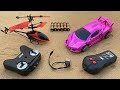 Famous Rechargeable RC Flying Helicopter with RC 3D Light Car and Aircraft A380 Unboxing and Review