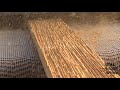 Real Antique Wood Using Brush Sander with Steel Wire Brush on Douglas Fir Creating Grain Texture Real Antique Wood Using Brush Sander with Steel Wire Brush on Douglas Fir Creating Grain Texture