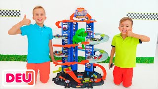 Vlad und Niki geben vor, Ultimate Garage Hot Wheels City zu spielen screenshot 5