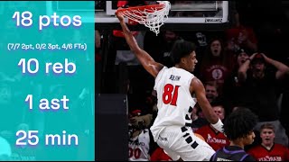 Baba Miller Vs W. Carolina - Ncaa D-I 041125