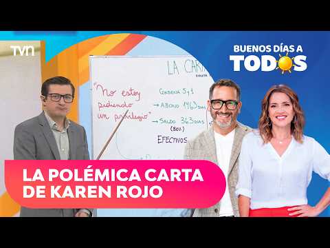 Alberto Precht's Blackboard: Karen Rojo's controversial letter | Buenos días a todos
