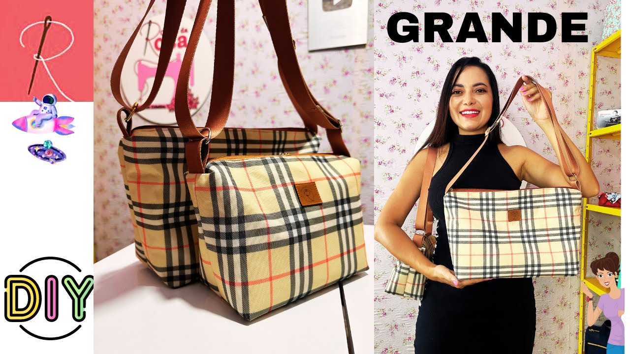 COMO FAZER BOLSA TRANSVERSAL GRANDE 🌟 COSTURA CRIATIVA 🌟 CANAL DA ROSA
