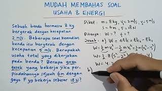 Mudah Membahas Soal Usaha & Energi || Fisika X || #oprekmafiki #fisikamudah #fisikakelas10