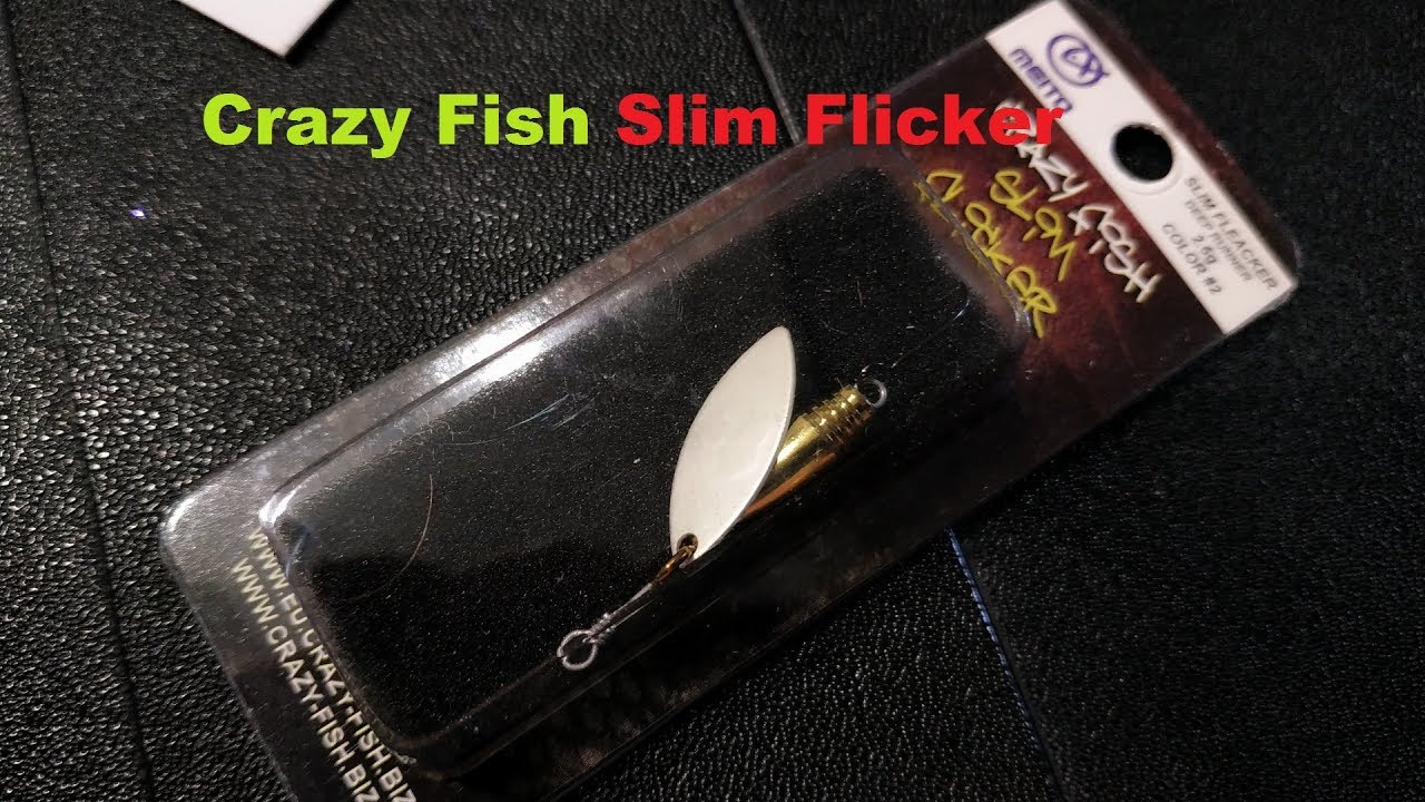 Видеообзор блесны-вертушки Crazy Fish Slim Flicker Dr по заказу Fmagazin
