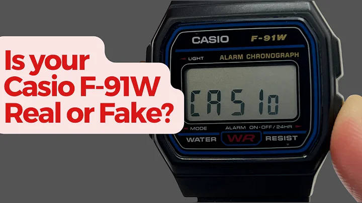 Is your Casio F-91 W fake or real? How to tell if a Casio F91w is real in under 10 Seconds