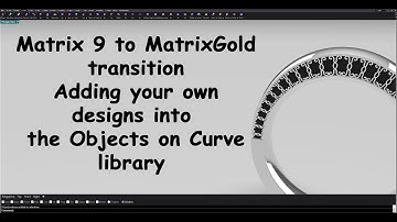 MatrixGold Objects on Curve Library