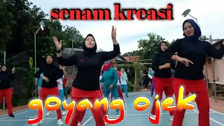 senam kreasi gerakan mudah diikuti'goyang ojek'