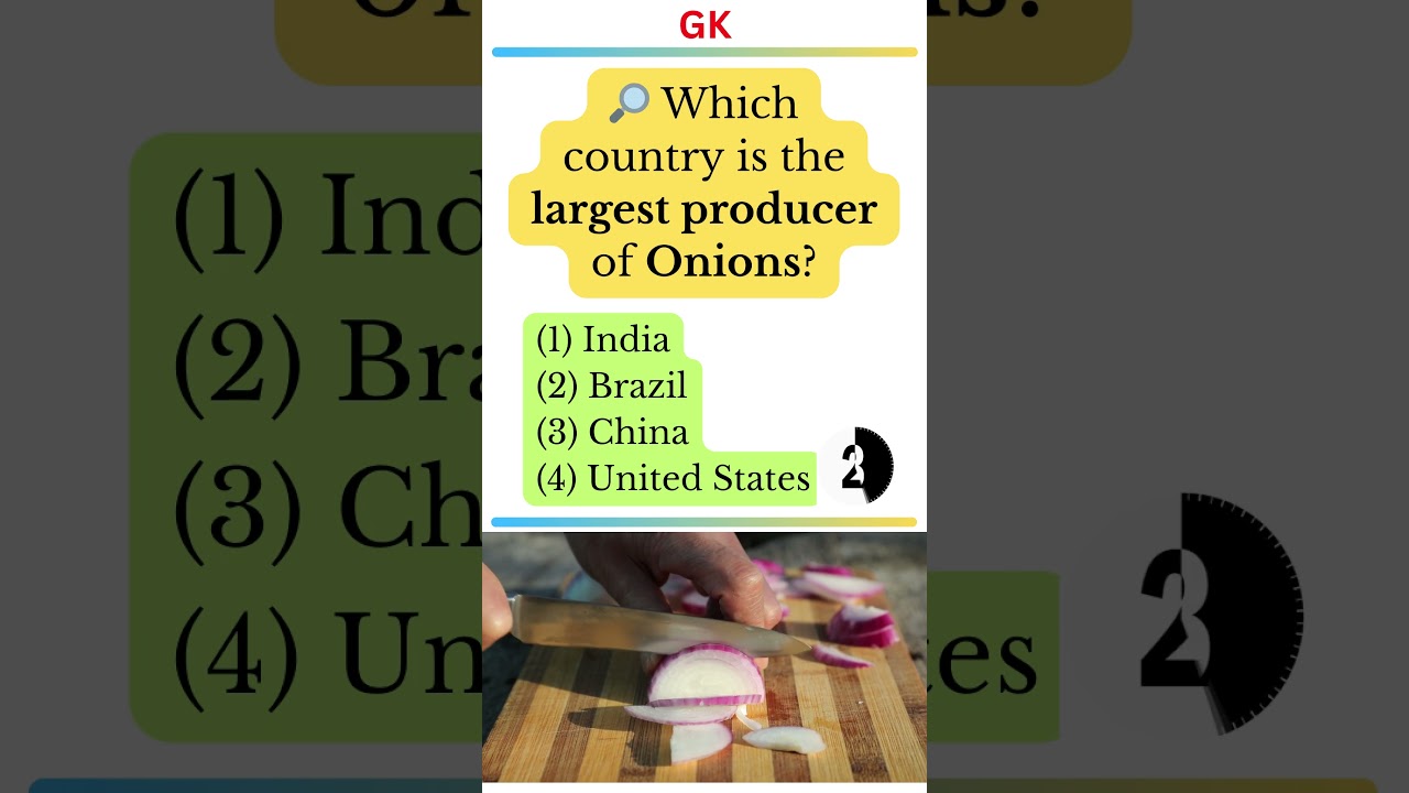 op Onion Producer in the World? 🧅 | Guess the Country!