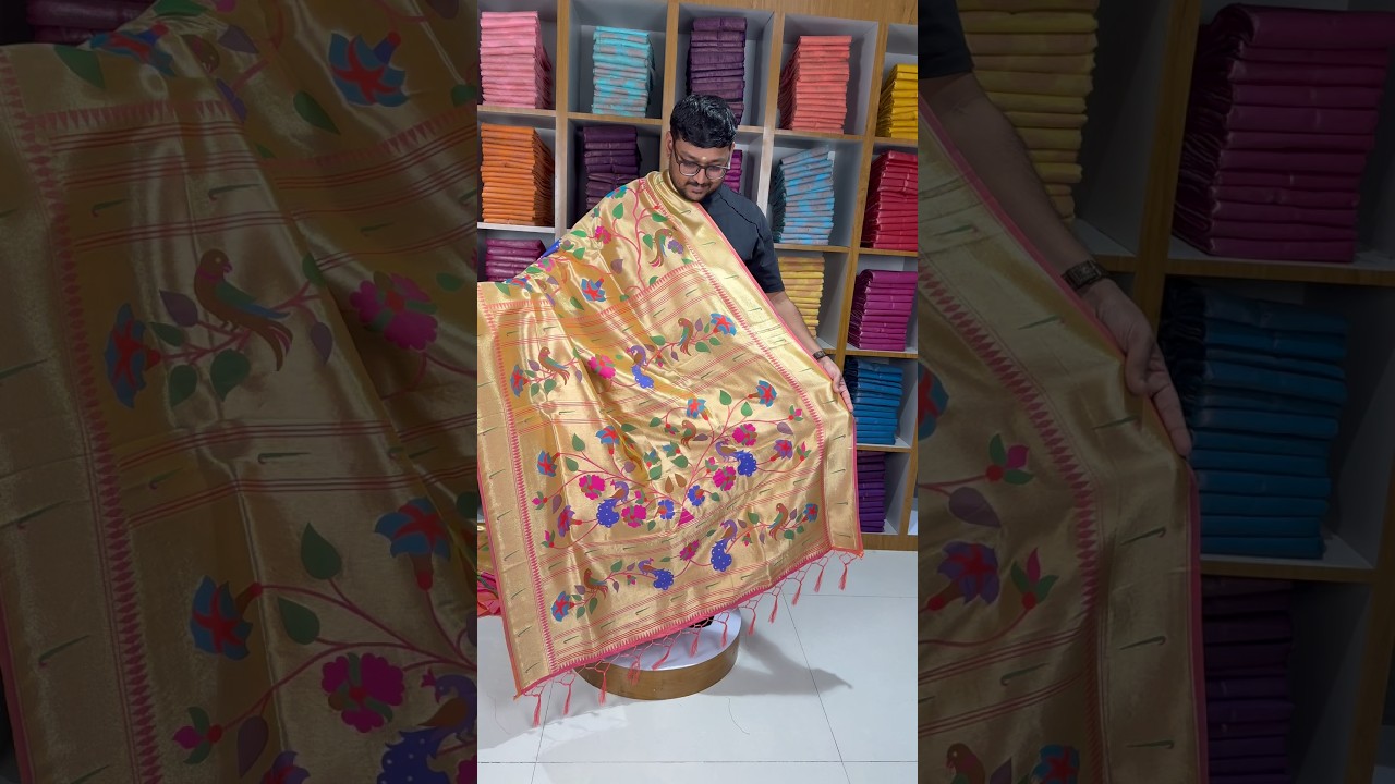Pure Silk Kanchipuram Full Weaving Wedding Special Paithani Saree