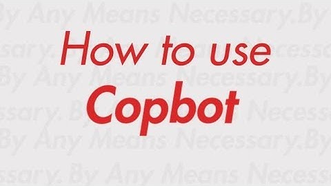 Copbot Tutorial Video (WITH LIVE COP)