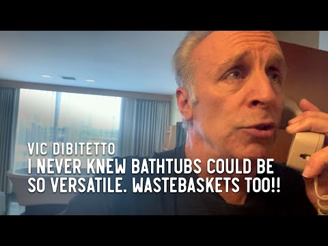 I never knew bathtubs could be so versatile. Wastebaskets too!!