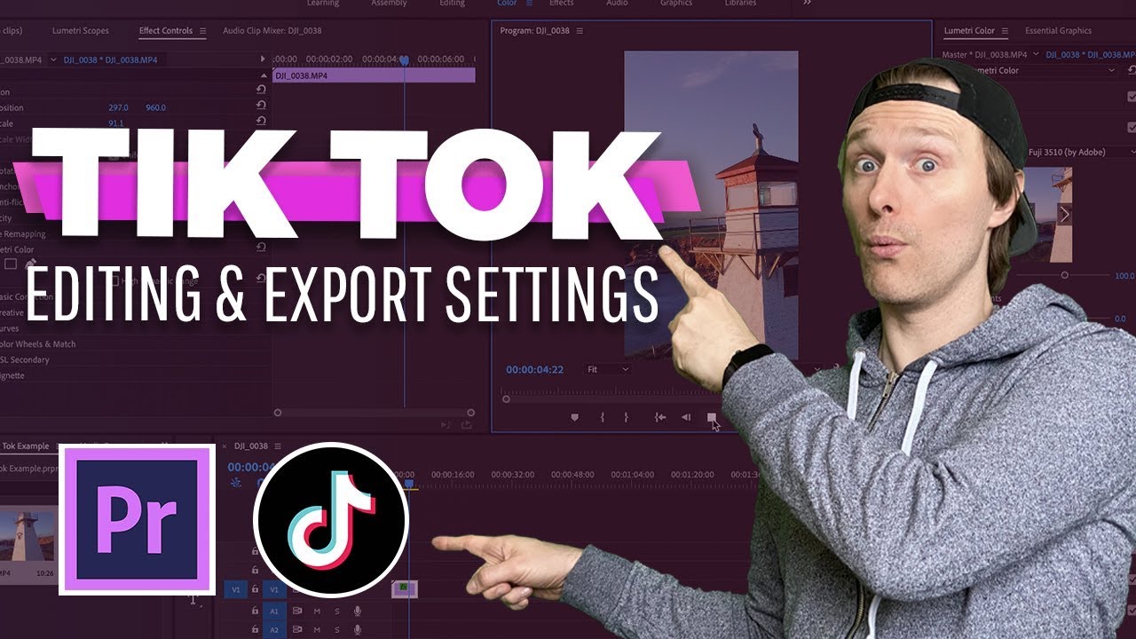 How to EXPORT high quality VIDEOS FOR TIKTOK In 2020 (Bit Rate & Dimensions  in Premiere Pro) 