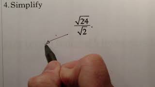 Surds 5 Quick National 5 Exam Questions
