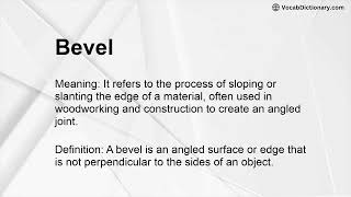 Bevel Meaning