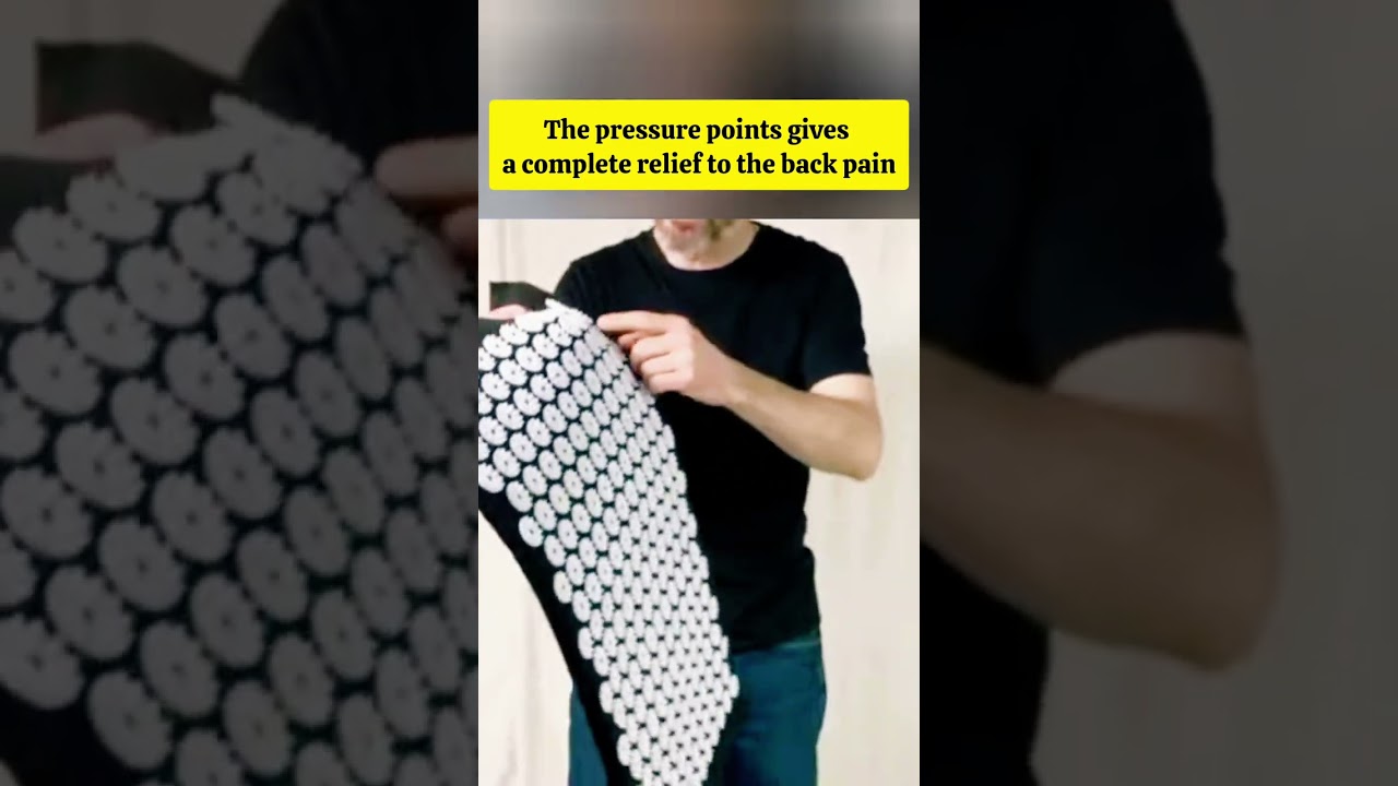 Meridian Acupressure Mat and Pillow | Relief from back pain problem | Body Massage