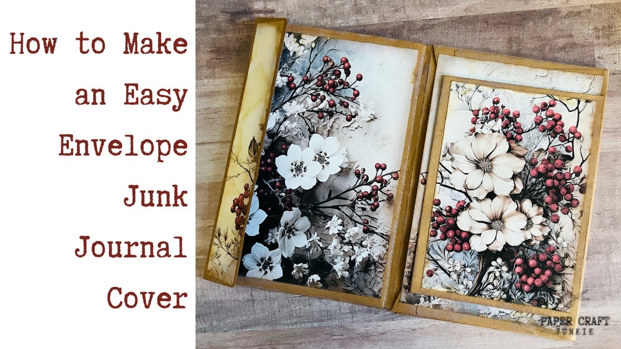 How to Make an Easy Envelope Junk Journal Cover - YouTube