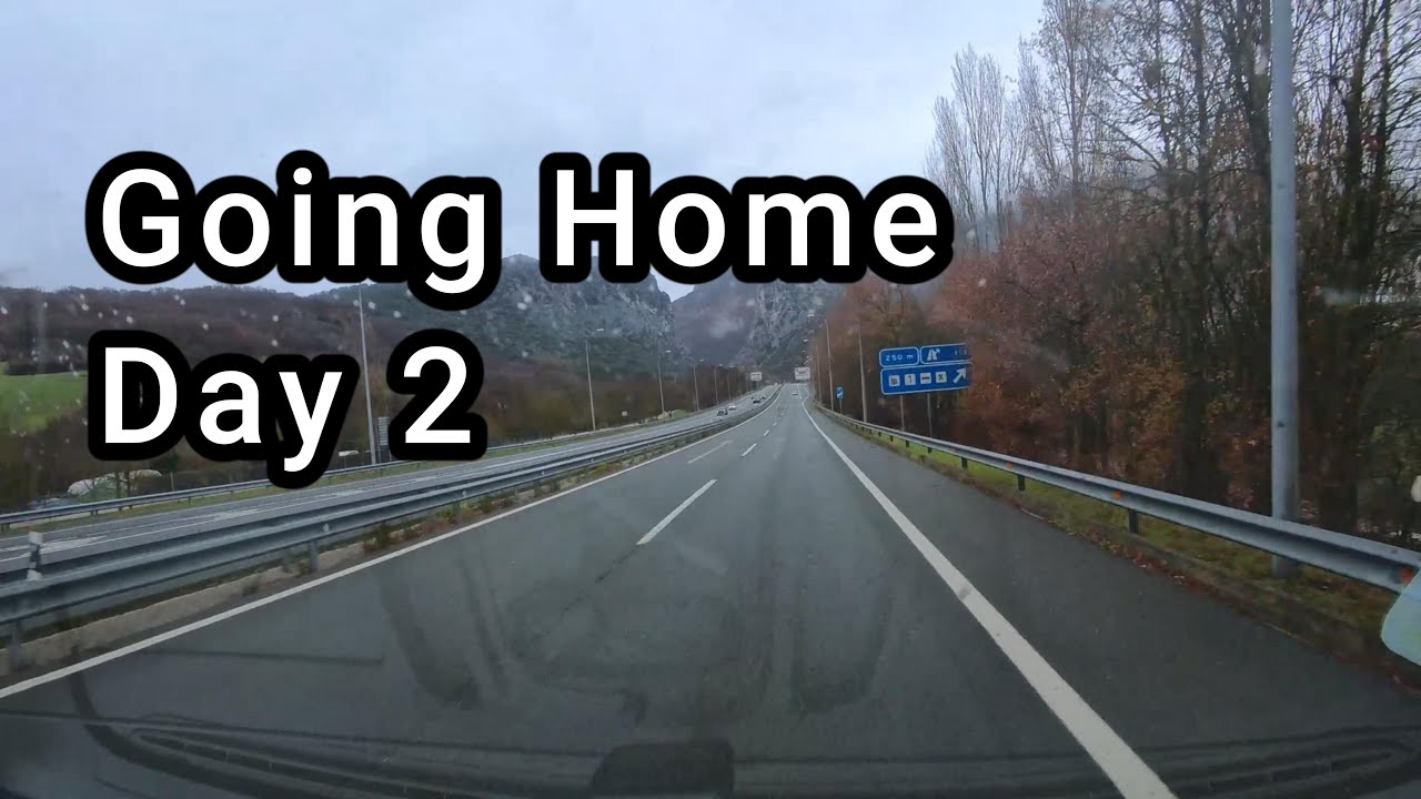 Day 2 Driving back to UK in the Motorhome from Benidorm through Spain and France