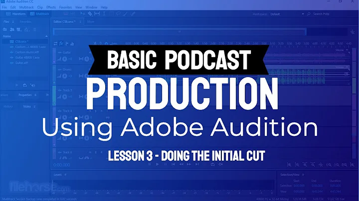 Basic Podcast Production with Adobe Audition - Lesson 3